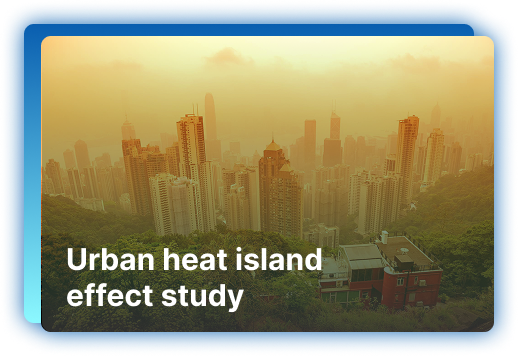 Urban heat island effect study